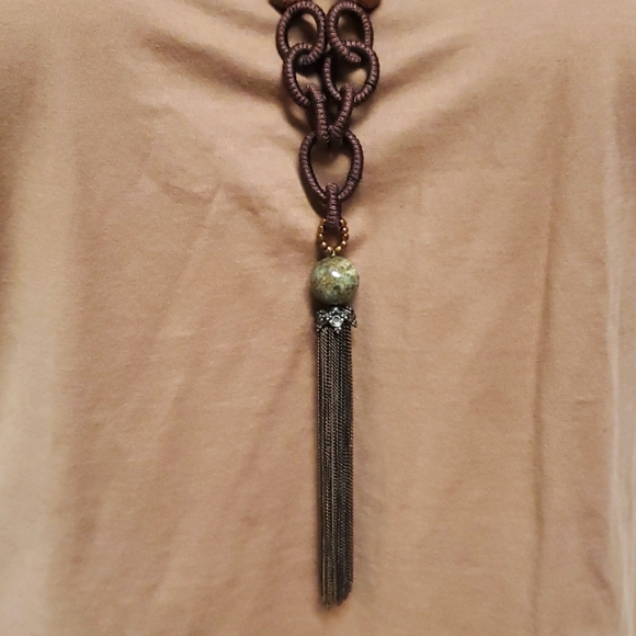 Coldwater Creek Tassel Necklace - Picture 3 of 4